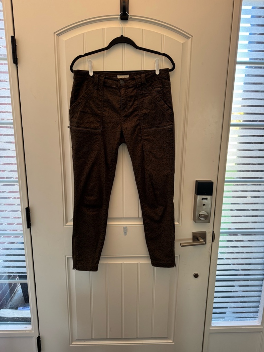Joie Jeans Leopard Print Parker Skinny 3/4